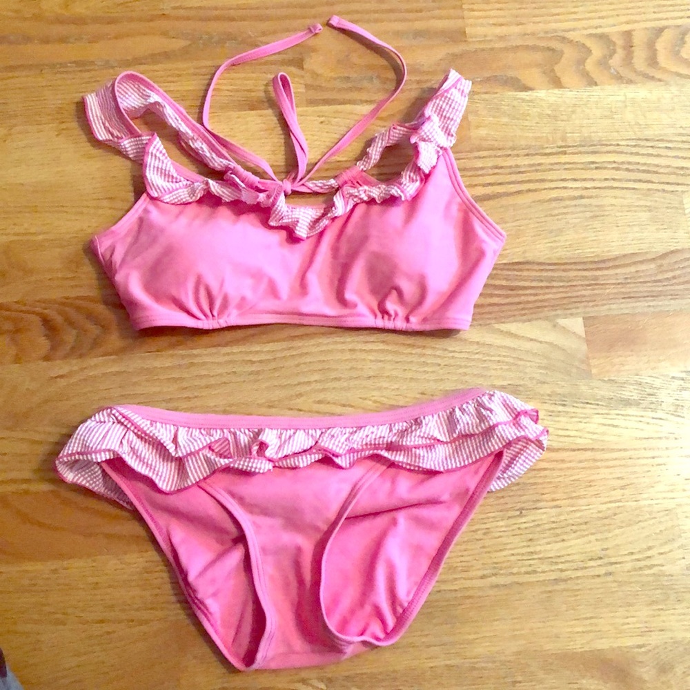 Lauren James, Bikini, Pink Ruffles